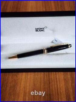 $520 New 100% Auth Montblanc Meisterstück Black Resin Ballpoint Pen