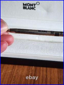 $520 New 100% Auth Montblanc Meisterstück Black Resin Ballpoint Pen