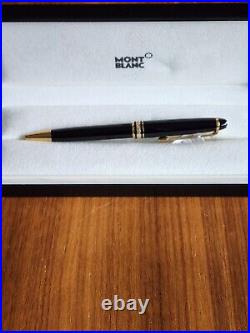 $520 New 100% Auth Montblanc Meisterstück Black Resin Ballpoint Pen