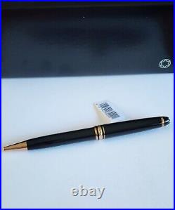 $520 New 100% Auth Montblanc Meisterstück Black Resin Ballpoint Pen 112679