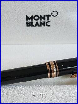 $520 New 100% Auth Montblanc Meisterstück Black Resin Ballpoint Pen 112679