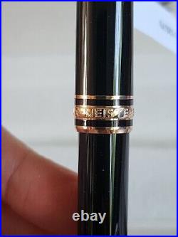 $520 New 100% Auth Montblanc Meisterstück Black Resin Ballpoint Pen 112679