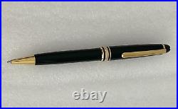 An Earlier Montblanc Meisterstuck Classique Ballpoint Pen Black Resin Gold Trim