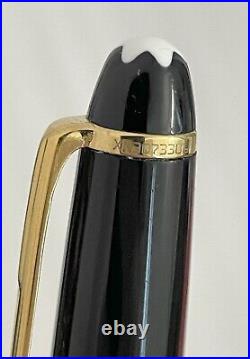 An Earlier Montblanc Meisterstuck Classique Ballpoint Pen Black Resin Gold Trim