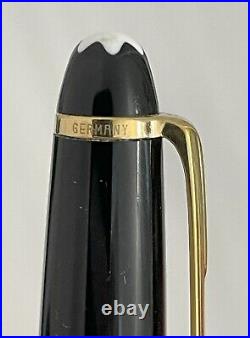 An Earlier Montblanc Meisterstuck Classique Ballpoint Pen Black Resin Gold Trim