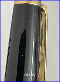 An Earlier Montblanc Meisterstuck Classique Ballpoint Pen Black Resin Gold Trim