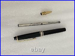 An Earlier Montblanc Meisterstuck Classique Ballpoint Pen Black Resin Gold Trim