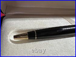 Aurora Ballpoint Pen Optima Black Resin Laminated Profiles Box and Instructions