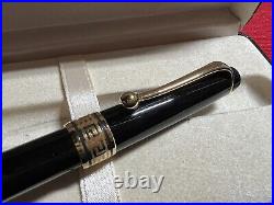 Aurora Ballpoint Pen Optima Black Resin Laminated Profiles Box and Instructions