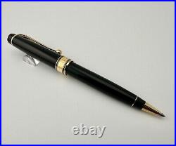 Aurora Optima Black Gold Trim Ballpoint Pen