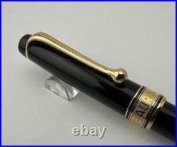 Aurora Optima Black Gold Trim Ballpoint Pen