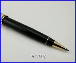 Aurora Optima Black Gold Trim Ballpoint Pen