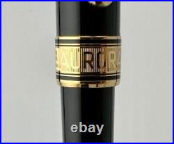 Aurora Optima Black Gold Trim Ballpoint Pen