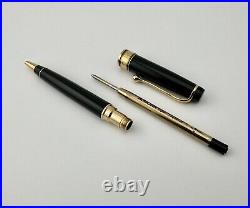 Aurora Optima Black Gold Trim Ballpoint Pen