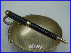 Aurora Vintage Black Resin & Yellow Gold Plated Trims Ballpoint Pen Pristine