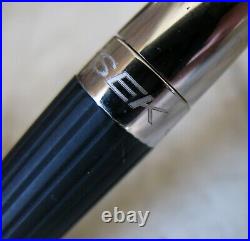 Beautiful Ballpoint Pen JORG HYSEK IN Resin Black & Chrome Finish Gadroons +