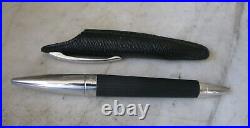 Beautiful Ballpoint Pen JORG HYSEK IN Resin Black & Chrome Finish Gadroons +