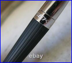 Beautiful Ballpoint Pen JORG HYSEK IN Resin Black & Chrome Finish Gadroons +