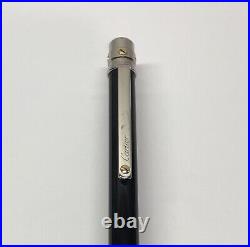 Cartier Ballpoint Pen Santos de Cartier Black Silver Palladium Gold Finish withBox