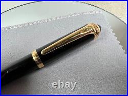 Cartier R De Cartier Black Composite Gold Plated Ballpoint Pen ST240005