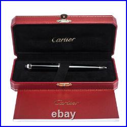 Cartier R De Cartier Black Resin Palladium Finish Ballpoint Pen