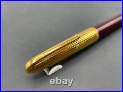 Cartier de Louis Special Edition Burgundy Red Lacquer Gold Plating Ballpoint Pen