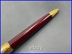 Cartier de Louis Special Edition Burgundy Red Lacquer Gold Plating Ballpoint Pen