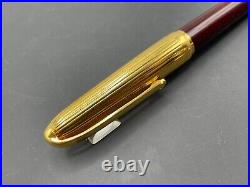 Cartier de Louis Special Edition Burgundy Red Lacquer Gold Plating Ballpoint Pen