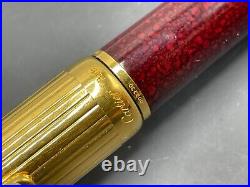 Cartier de Louis Special Edition Burgundy Red Lacquer Gold Plating Ballpoint Pen