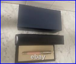 Chopard Ball Point Pink Resin Palladium Pen With Box