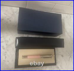 Chopard Ball Point Pink Resin Palladium Pen With Box