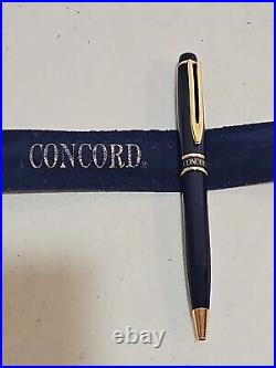 Concord Watch Company RARE Enameled Blue BallPoint Pen One of a Kind