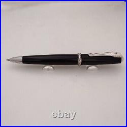 Curtis Black Resin Ballpoint pen with Sterling Silver Appointment in Australia