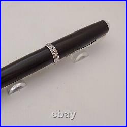 Curtis Black Resin Ballpoint pen with Sterling Silver Appointment in Australia