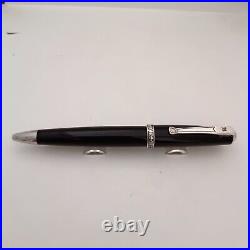 Curtis Black Resin Ballpoint pen with Sterling Silver Appointment in Australia