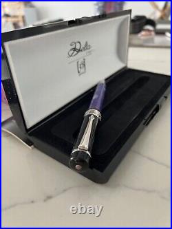 DELTA 365 Collection Large Size Ballpoint Pen. Violet Marble/Black Cap