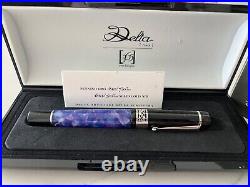 DELTA 365 Collection Large Size Ballpoint Pen. Violet Marble/Black Cap