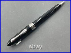 Davidoff Cigars (Omas) Italy Ballpoint Pen Black Resin Silver Trim New Old Stock