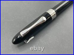 Davidoff Cigars (Omas) Italy Ballpoint Pen Black Resin Silver Trim New Old Stock