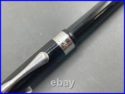 Davidoff Cigars (Omas) Italy Ballpoint Pen Black Resin Silver Trim New Old Stock