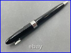 Davidoff Cigars (Omas) Italy Ballpoint Pen Black Resin Silver Trim New Old Stock