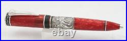 Delta Garibaldi Red & Sterling Silver Ltd Ed Ballpoint Pen 2007 New In Box