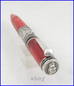 Delta Garibaldi Red & Sterling Silver Ltd Ed Ballpoint Pen 2007 New In Box