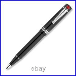 Delta WE 17 Luck Charm Ballpoint Pen, Black Resin, Made In Italy, New