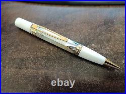 Discontinued Danitrio Brillante Ballpoint Pen Mother Of Pearl / Abalon