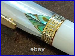 Discontinued Danitrio Brillante Ballpoint Pen Mother Of Pearl / Abalon