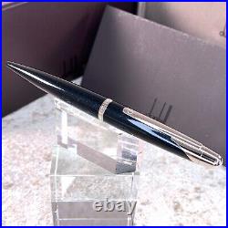 Dunhill Ballpoint Pen AD1800 Black Glitter Resin with Case & Card