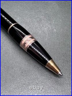 Excellent++ MONTBLANC StarWalker Black Resin Red-Gold Twist Ballpoint Pen