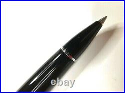 GIANNI VERSACE VINTAGE'90s GREEK KEY BALLPOINT PEN BLACK RESIN BALL BOX ITALY