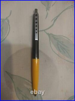 Genuine Montblanc Carrera Black & Yellow Plastic Ball Point Pen, Pencil Germany